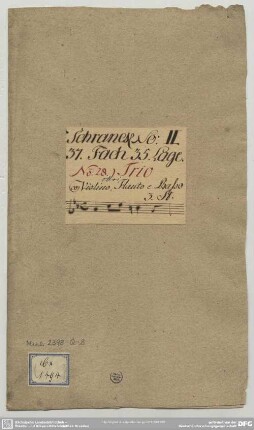 Sonatas - Mus.2398-Q-8 : ob (2), bc - c; HauH III.15; SeiH 259