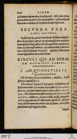 Secvnda pars