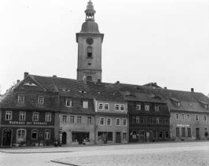 Bernstadt auf dem Eigen, Marktplatz : Bernstadt auf dem Eigen. Marktplatz mit Gasthaus "Zur Tonhalle"