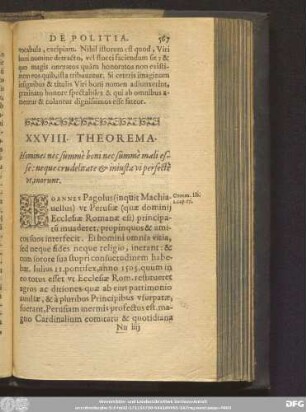 XXVIII. Theorema.