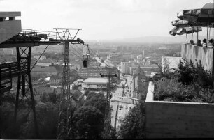 Freiburg: Schloßbergbahn Bergstation Richtung Karlsplatz