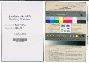 Entnazifizierung Ernst Krah , geb. 28.12.1898 (Bankangestellter)
