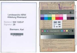Entnazifizierung Karl Biermann , geb. 14.12.1875 (Stadtsekretaer)