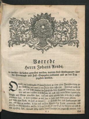 Vorrede Herrn Johann Arnds, ...