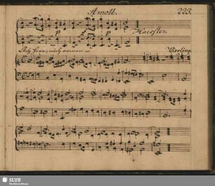 Vierling, Johann Gottfried: Ach Herr mich...; A moll.