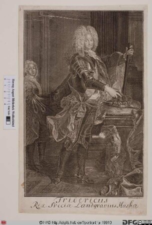 Bildnis Friedrich I., Landgraf von Hessen-Kassel, 1720-51 König von Schweden
