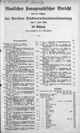 Sitzung 29., 2. Juli 1925