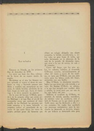 I - La velada