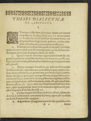 Theses Dialecticae De Adiuncto.