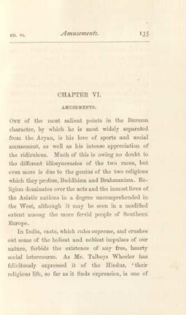 Chapter VI. Amusements