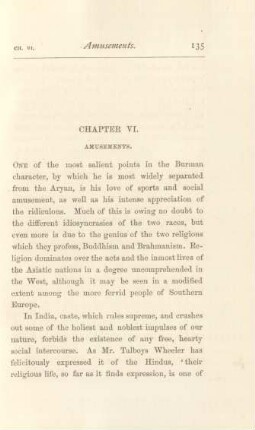 Chapter VI. Amusements