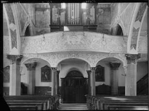 Konstanz Dreifaltigkeitskirche (Augustiner Kirche) Innenansicht Orgelempore