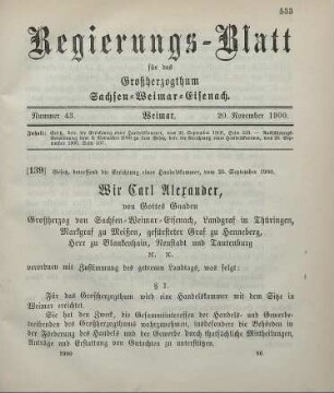 139. Gesetz, betreffend die Errichtung einer Handelskammer