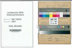 Entnazifizierung Benedikt Koke , geb. 19.04.1889 (Dentist)