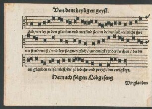 Hernach folgen Lobgeseng