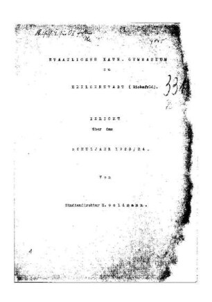 1923/24: Bericht ... - 1923/24