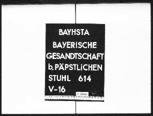 Namensliste der Nuntien, Uditoren und Sekretäre