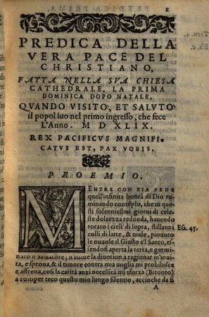 Prediche del reverendiss. monsig. Cornelio Musso da Piacenza, vescovo di Bitonto fatte in diversi tempi, et in diversi luoghi : Con la tauola delle prediche nel principio e nel fine quella delle cose notabili