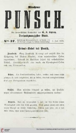 Nro. 27 (3. Juli 1870)