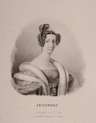 Bildnis von Friederike (1811-1902), Herzogin von Anhalt-Bernburg