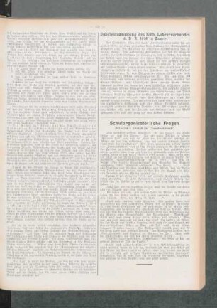 Jubelversammlung des Kath. Lehrerverbandes d. D. R. 1914 in Essen