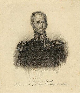 Bildnis von Christian August (1798-1869), Herzog von Schleswig-Holstein-Sonderburg-Augustenburg