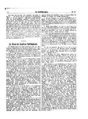 Zur Reform des Frankfurter Volksschulwesens