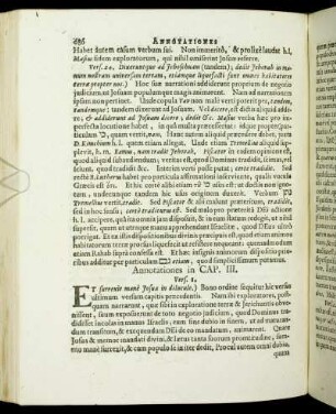 Annotationes in Cap. III.