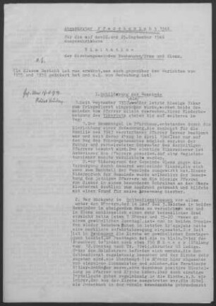 Neuhausen/Erms-Glems: Pfarrbericht 1946