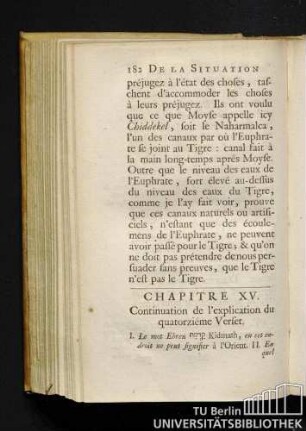 Chapitre XV. Continuation de l'explication du quatorziéme Verset.