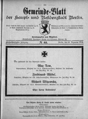 1914,51: No. 51, 20. Dezember 1914