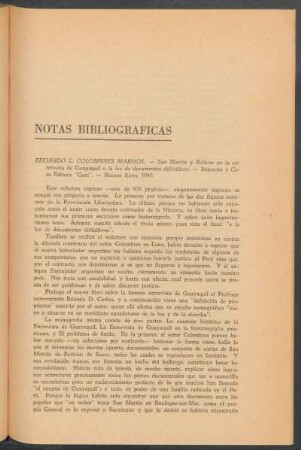 Notas bibliográfica