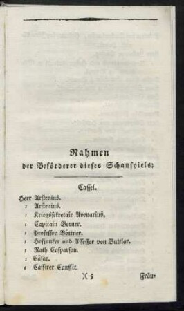 Nahmen der Beförderer dieses Schauspiels