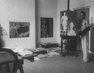 Richard Ziegler in seinem Atelier in Berlin