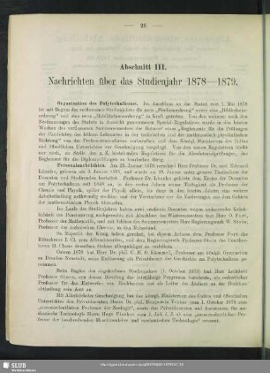 Organisation des Polytechnikums