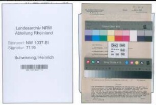Entnazifizierung Heinrich Schwinning , geb. 22.08.1894 (Bahnsekretaer)