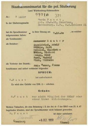 Faust, Maria