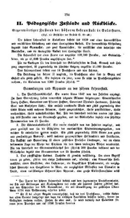 Pädagogische Zustände und Rückblicke