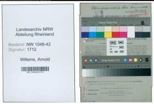 Entnazifizierung Arnold Willems , geb. 20.10.1911 (Buchhalter)