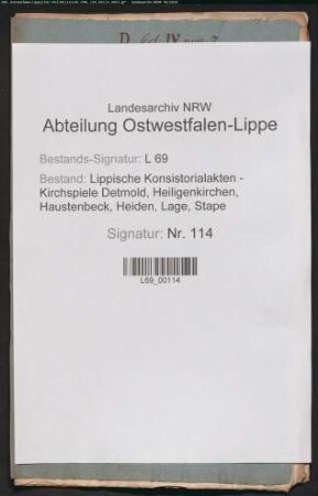 Einkünfte des Schulmeisters zu Remmighausen