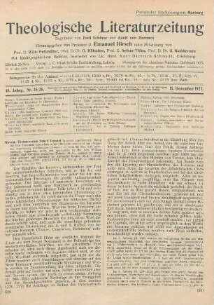 529-532 [Rezension] Sanday, William, Novum Testamentum Sancti Irenaei Episcopi Lugdunensis