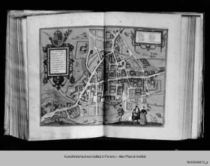 Civitates orbis terrarum : Stadtansicht von Canterbury