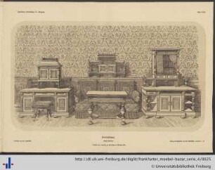 Blatt 67/68. Herrenzimmer (Siehe Blatt 64).