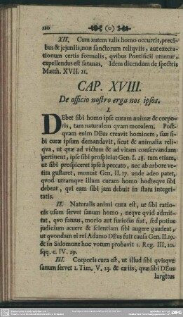 Cap. XVIII. De officio nostro erga nos ipsos