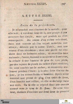 Lettre XXXIV