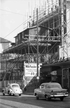 Neubau des Wohn- und Geschäftshauses Kaiserstraße 179 a/Ecke Herrenstraße.