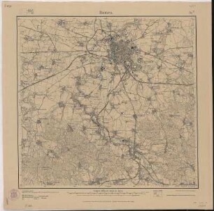 Section Bautzen aus: Topographische Karte (Meßtischblätter) Sachsen