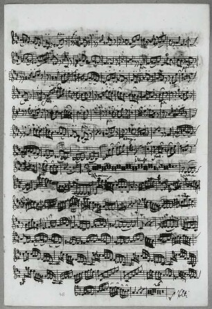 Stimmensatz: Qui sedes (T. 33-86.), Cum Sancto Spiritu (T. 1-63), Violine I