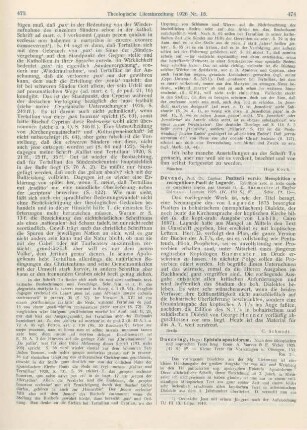 474-475 [Rezension] Duensing, Hugo, Epistula apostolorum