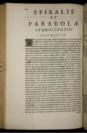 Spiralis et parabolae symbolizatio.